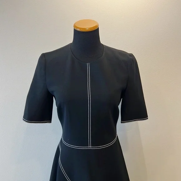 NWT Stella McCartney Asymmetric Top-Stitched Dress - Picture 6 of 15